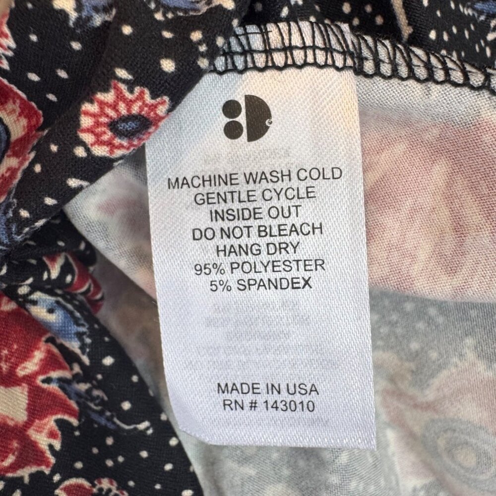 Dotdotsmile Dress Size 2T Black and Red Floral Super Soft New with Tags - Picture 6 of 7